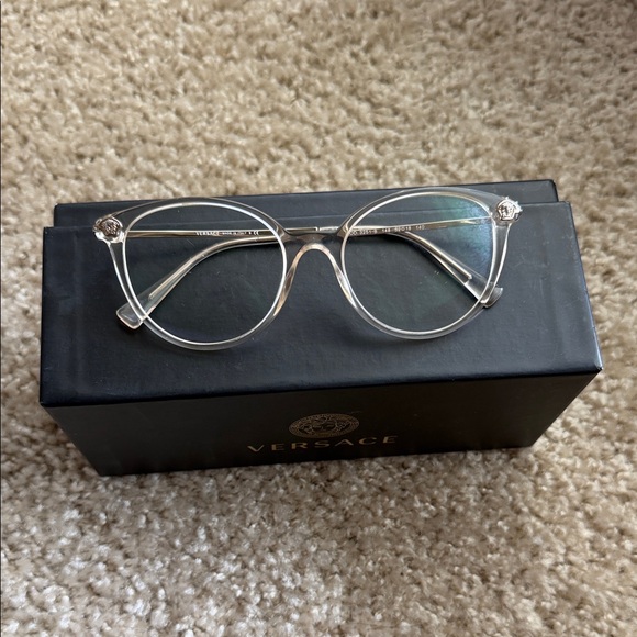 Versace Accessories - Versace Clear Frame Glasses blue light